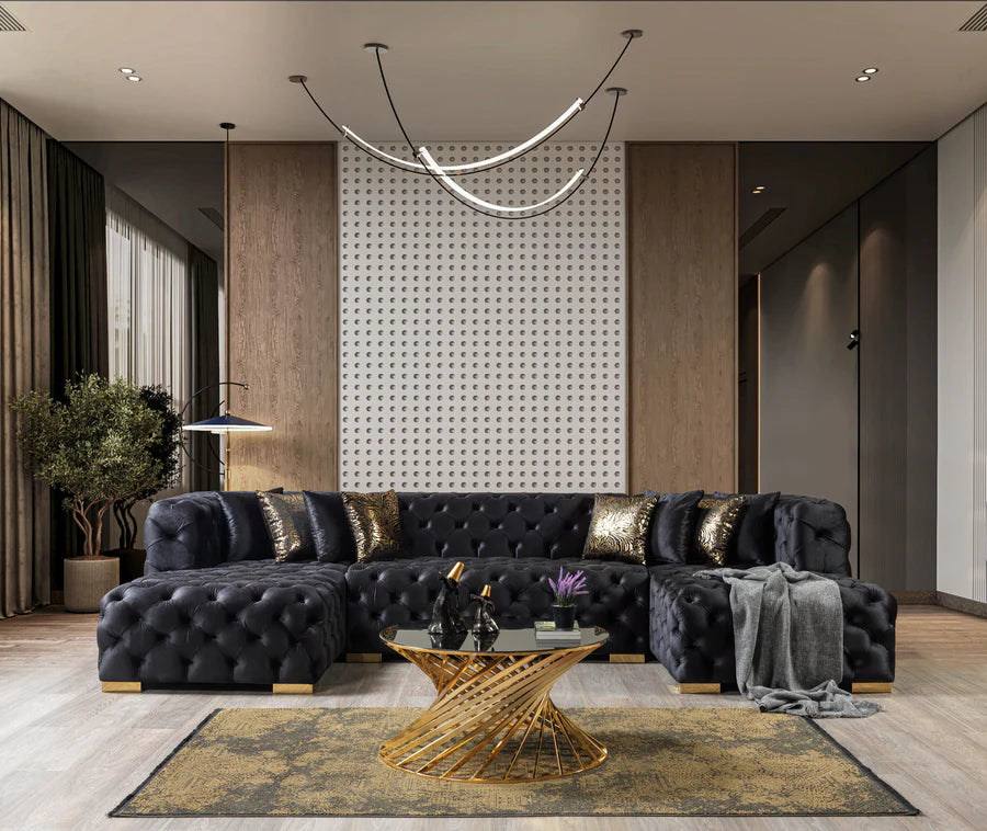 Neva  Velvet Double Chaise