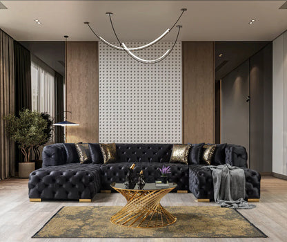 Neva  Velvet Double Chaise