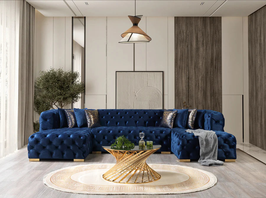Neva  Velvet Double Chaise