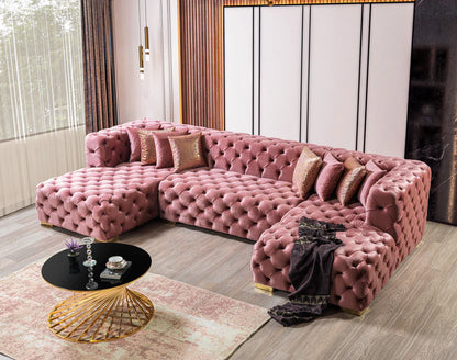Neva  Velvet Double Chaise