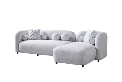 Liva Gray Boucle RAF Sectional