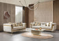 Anica Ivory Velvet Sofa & Loveseat