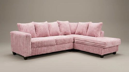 Berlin Corduroy Sectional | Pink