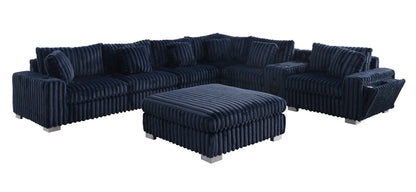 Snuggle Station Modular Sectional with Ottoman & Console (S329)
