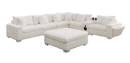 Snuggle Station Modular Sectional with Ottoman & Console (S329)