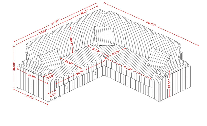 S3662 Neeha sectional