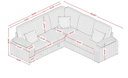 S3662 Neeha sectional