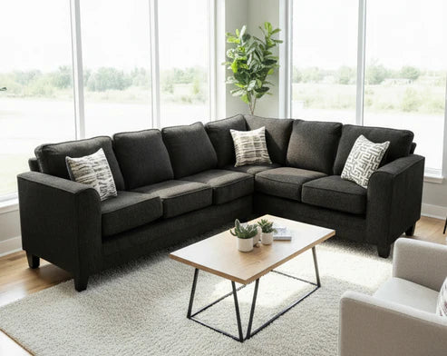 Thea Charcoal Sectional Sofa