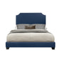 SH235BLU-1  BED W/BLUE FABRIC BED