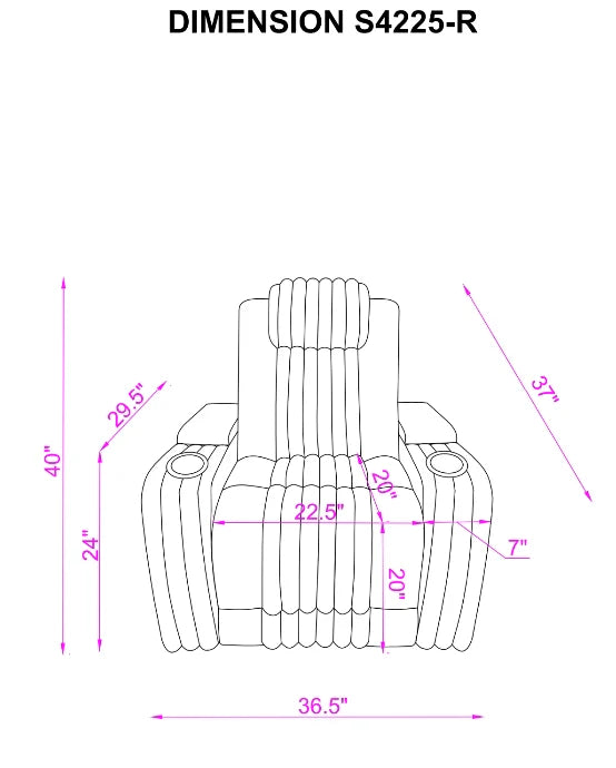S4225 Lita  Pwr Recliners
