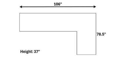 Kora Smoke 2-Piece Sectional