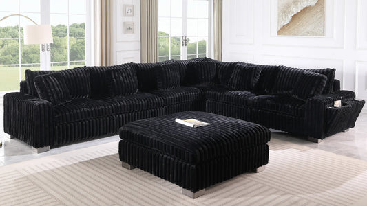 Snuggle Station Modular Sectional with Ottoman & Console (S329)