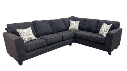 Thea Charcoal Sectional Sofa