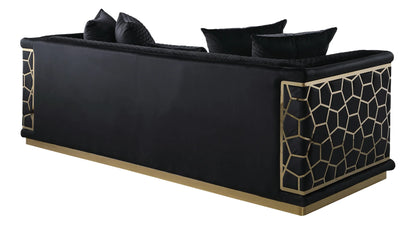Stella Living Room Set – Black (S1015)