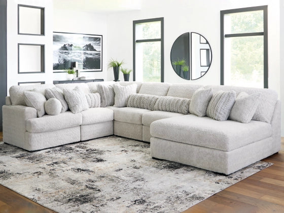 Cuddle Plush 6-Piece Sectional with Chaise
