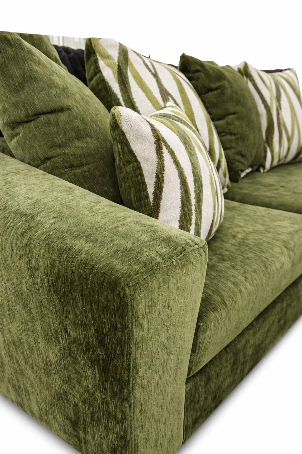 Cactus 2-Piece Sectional Sofa – Moss Green