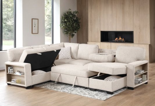 Atlantic  Sectional With Pull-Out Bed
