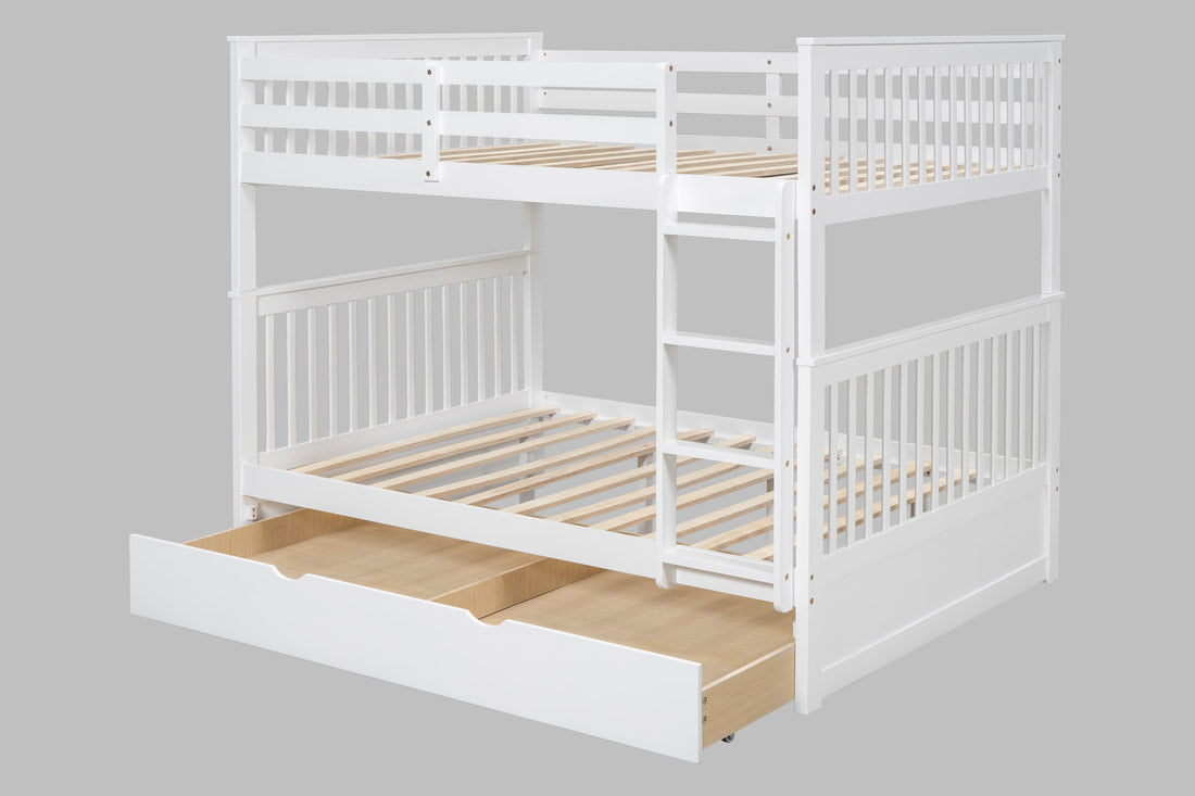 BB30 Full/Full Bunk Bed w/Twin Trundle