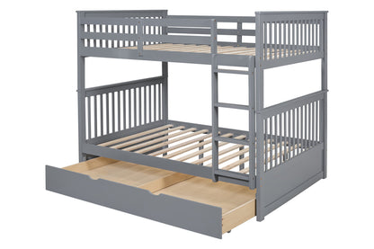 BB30 Full/Full Bunk Bed w/Twin Trundle