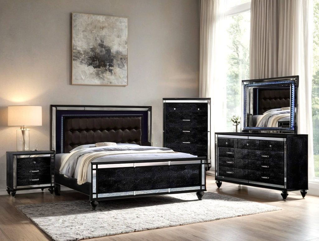 Blanca2 Black Bedroom Set