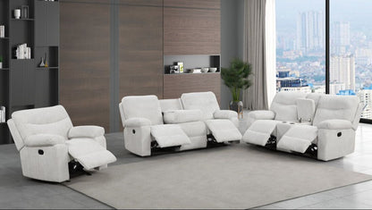 BRAVO - Beige 3pc Reclining Set