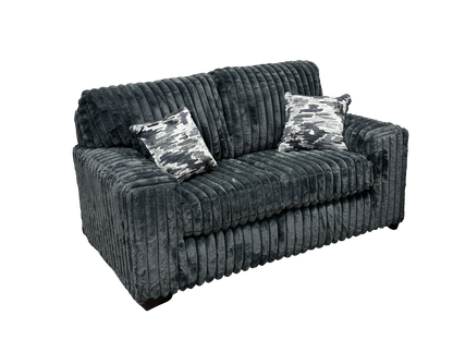 Maverick Collection — Charcoal Corduroy Sofa & Loveseat