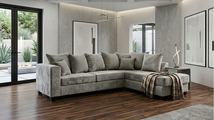 Hudson L-Shaped Sectional – Gray