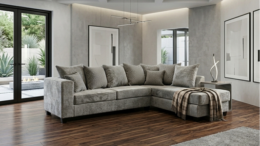 Hudson L-Shaped Sectional – Gray