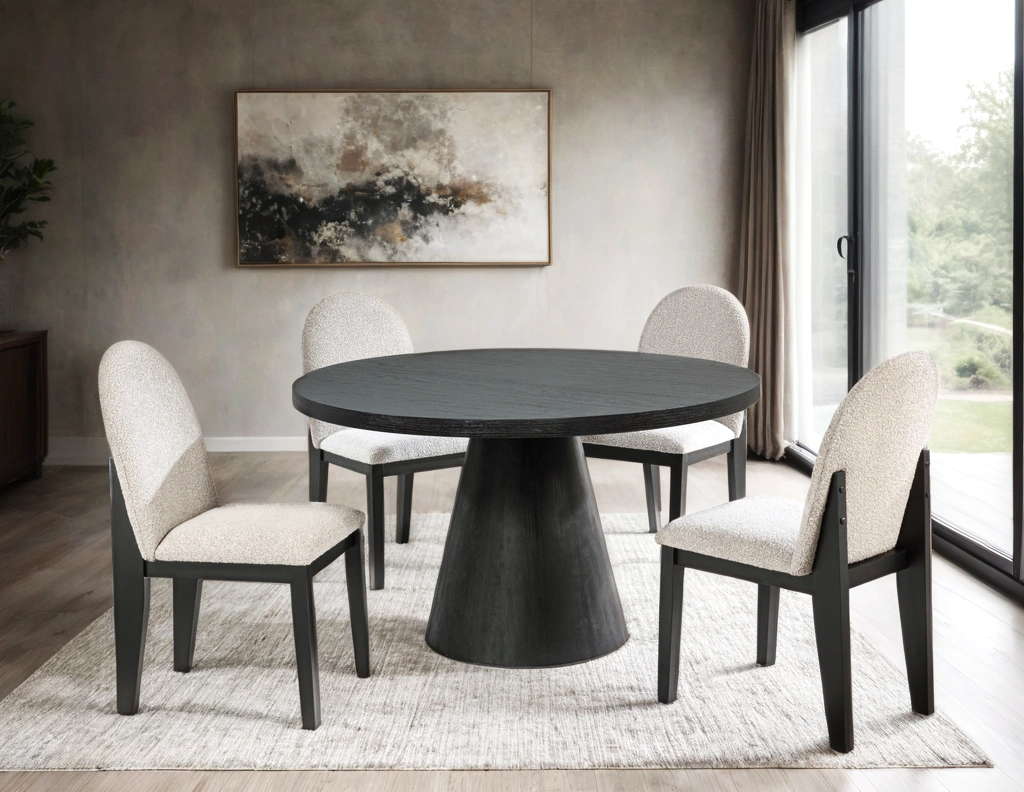 D500 Dining Table + 4 Chair Set