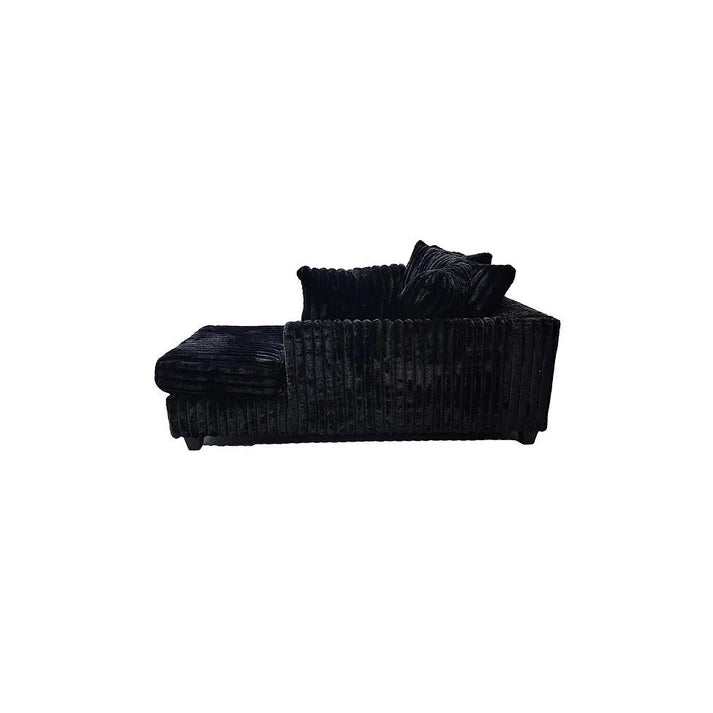 Berlin Corduroy Sectional – Black