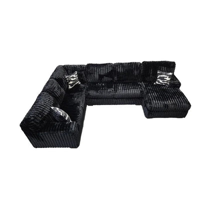 Austin 3 pc Sectional (Black)