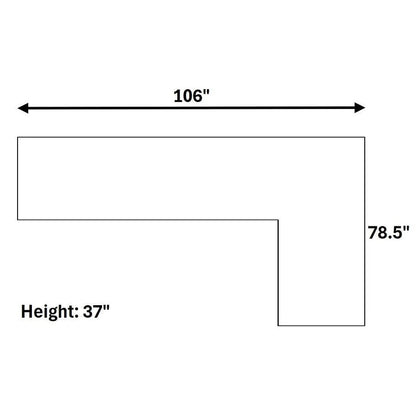 Cactus 2-Piece Sectional Sofa – Moss Green