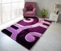 3D Shaggy PURPLE Area Rug