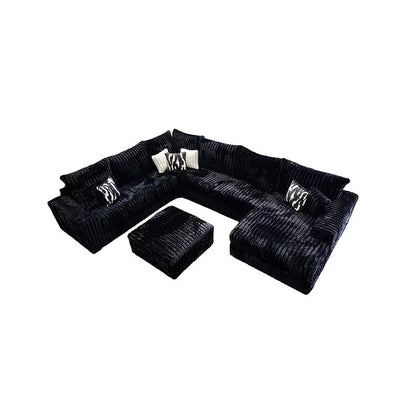Texas Black 4-Piece Sectional