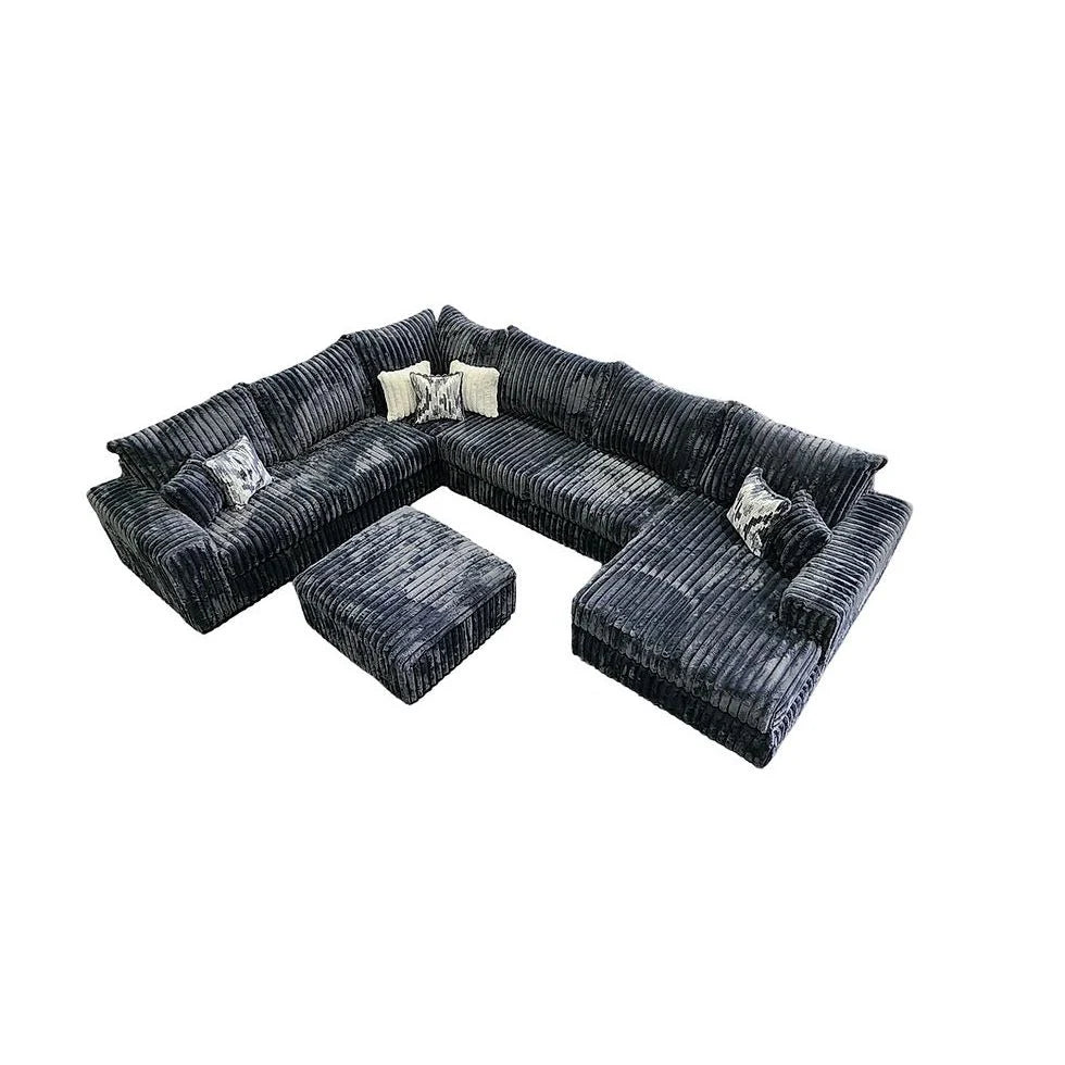 Texas Charcoal 4-Piece Sectional