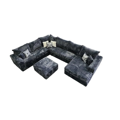 Texas Charcoal 4-Piece Sectional
