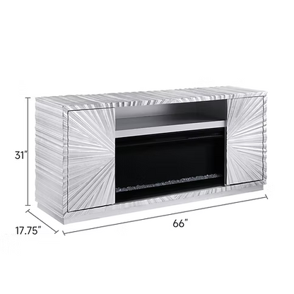 Selene Silver Leaf Fireplace