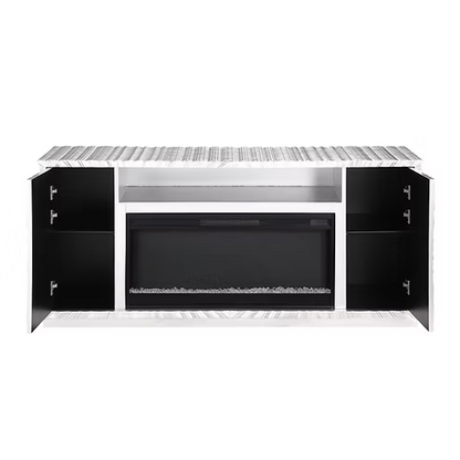 Selene Silver Leaf Fireplace