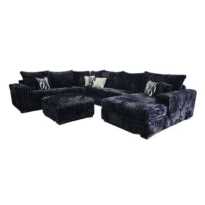 Texas Black 4-Piece Sectional