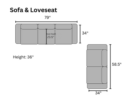 Kora Sofa & Love seat