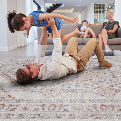Marfi Cream & Ivory Indoor/Outdoor Area Rug