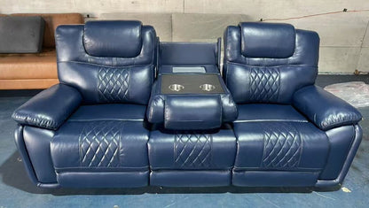 Galveston Blue - 3PC OVERSIZED Reclining Set