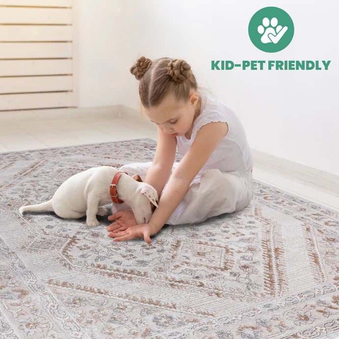 Marfi Cream & Ivory Indoor/Outdoor Area Rug