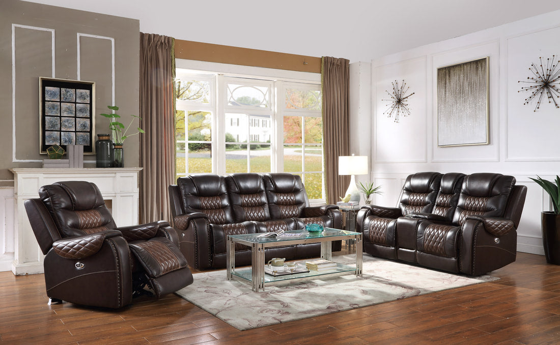 Harley Power -  3 PC TOP GRAIN LEATHER Reclining Set