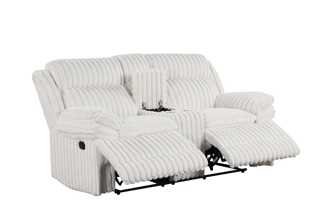 Heaven - White 3pc Reclining Set