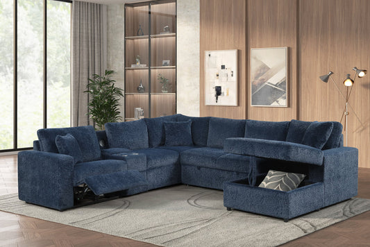 Hunter Sleeper Sectional with Storage, Pull-Out Bed & Bluetooth Speaker