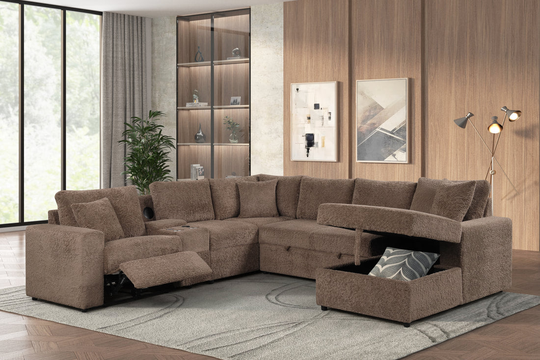 Hunter Sleeper Sectional with Storage, Pull-Out Bed & Bluetooth Speaker