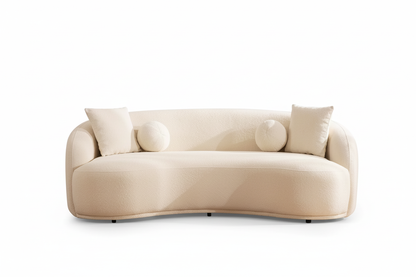 Bonita Ivory Boucle Sofa Set