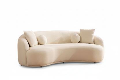 Bonita Ivory Boucle Sofa Set