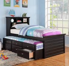 TWIN BED+TRUNDLE W/ SLATS